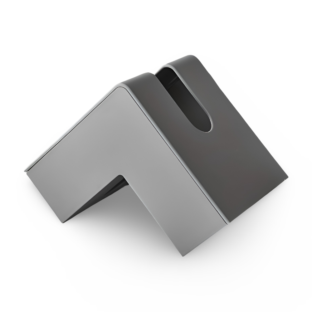 L-Shaped Tissue Box Holder for Corner Placement