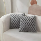 Soft Textured Throw Pillow Cover for Sofa