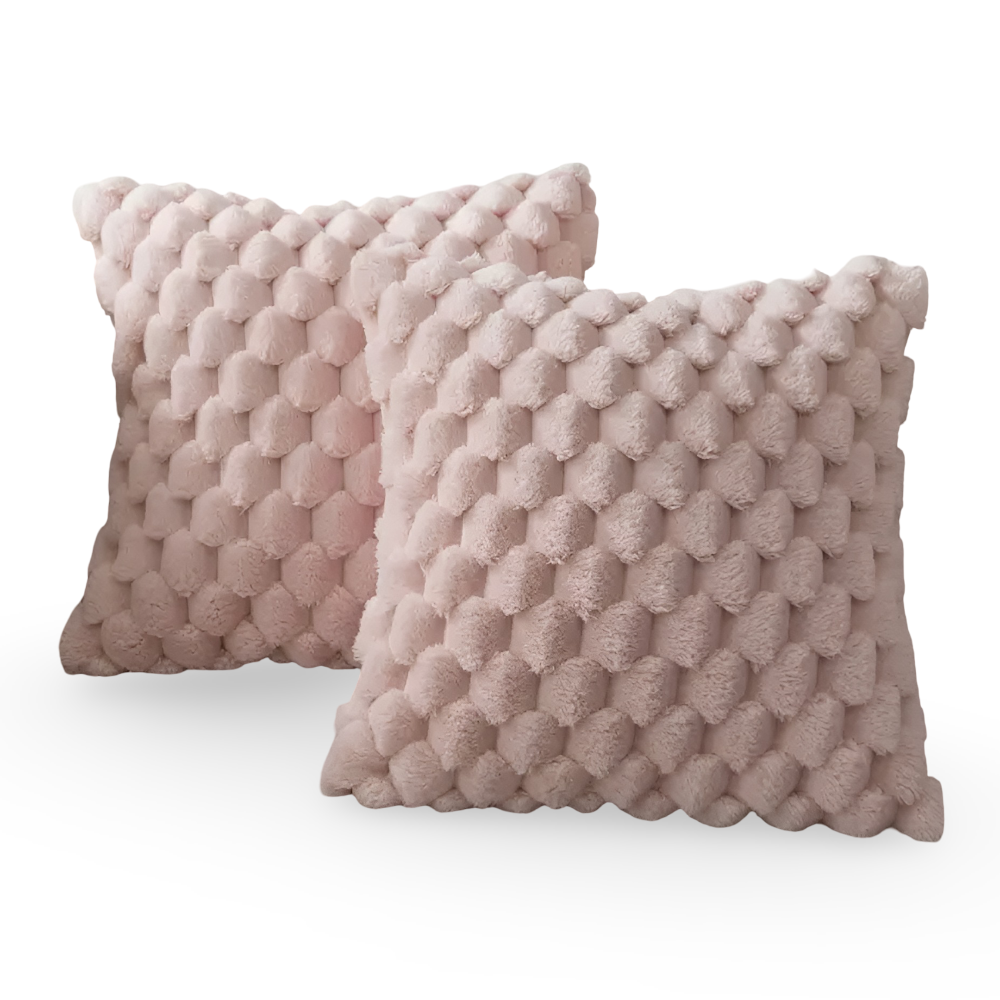 Soft Textured Throw Pillow Cover for Sofa
