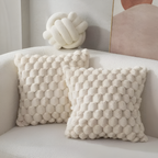 Soft Textured Throw Pillow Cover for Sofa