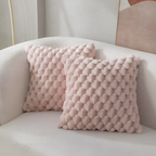Soft Textured Throw Pillow Cover for Sofa
