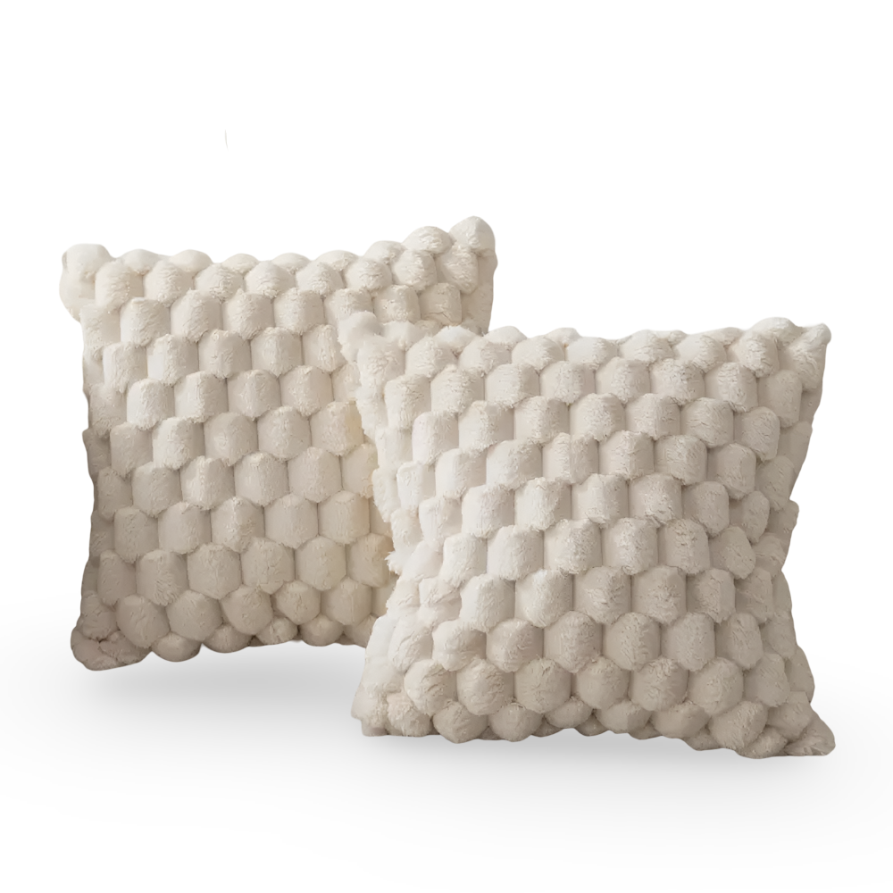 Soft Textured Throw Pillow Cover for Sofa