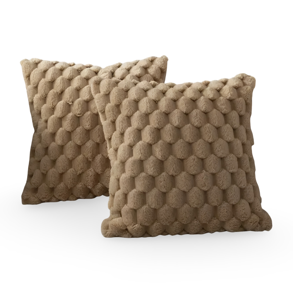 Soft Textured Throw Pillow Cover for Sofa
