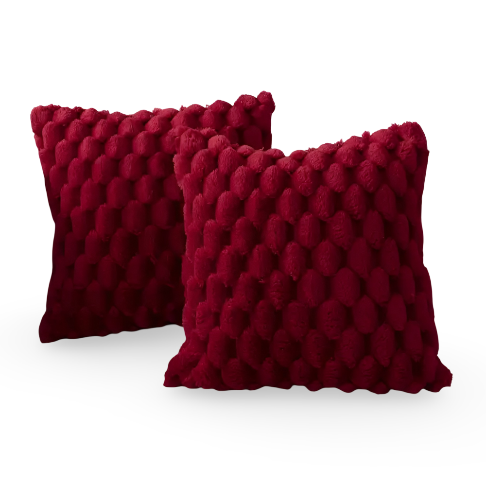 Soft Textured Throw Pillow Cover for Sofa