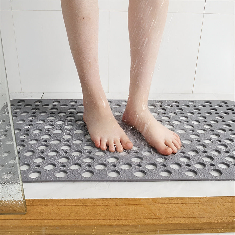 Non Slip Shower Mat with Drain Holes and Anti Mold PVC Design