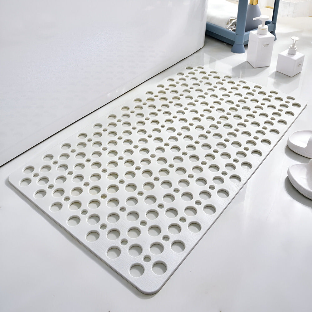 Non Slip Shower Mat with Drain Holes and Anti Mold PVC Design