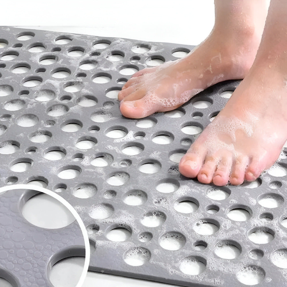 Non Slip Shower Mat with Drain Holes and Anti Mold PVC Design