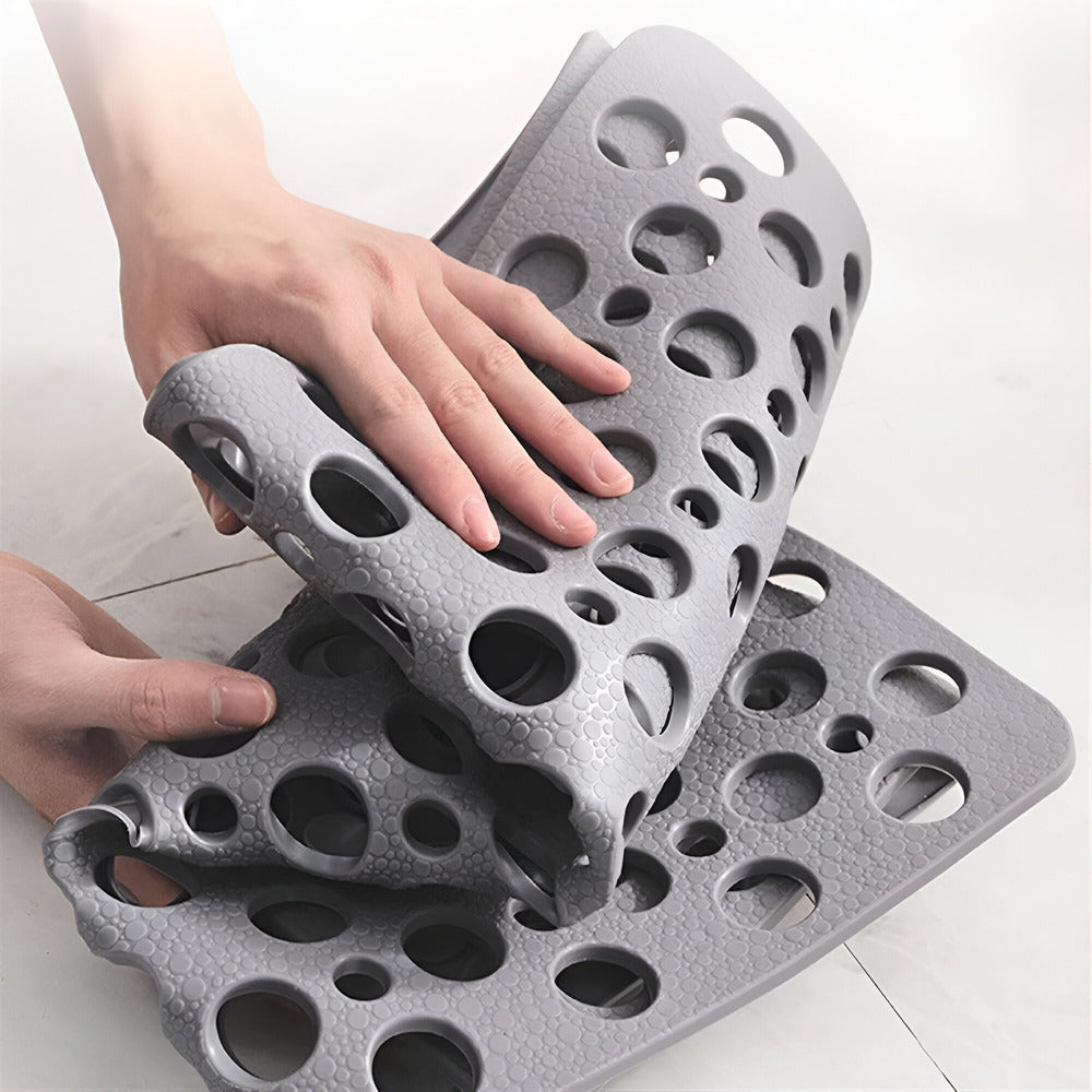 Non Slip Shower Mat with Drain Holes and Anti Mold PVC Design