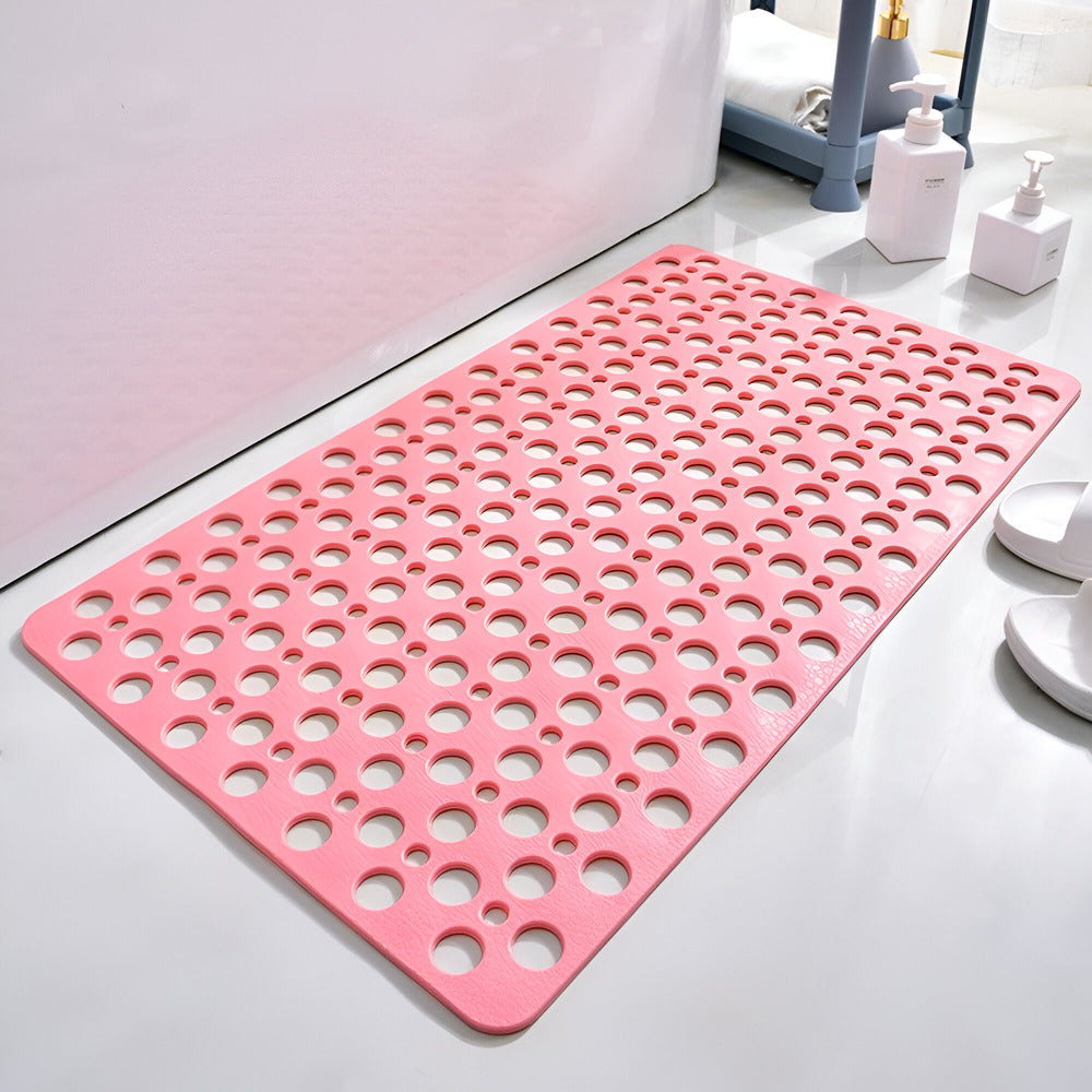 Non Slip Shower Mat with Drain Holes and Anti Mold PVC Design