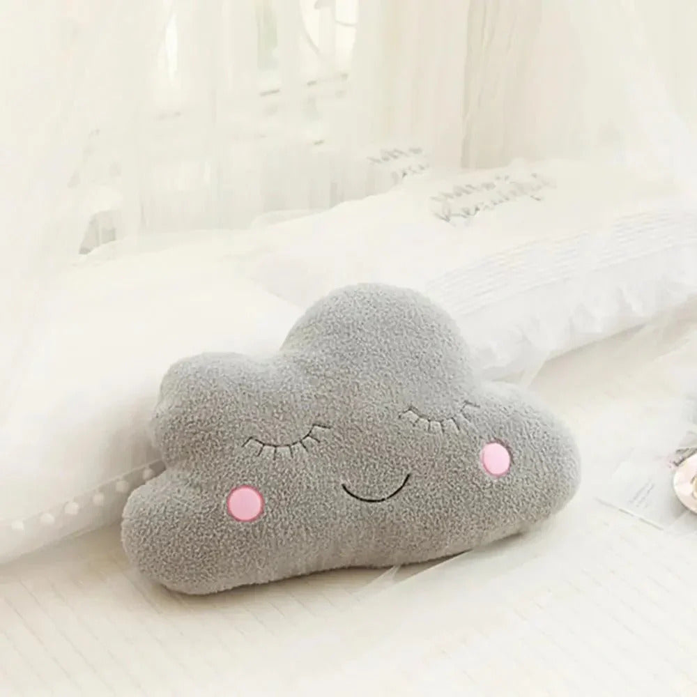 Cute Plush Cloud Pillow for Kids Room Decor with Soft Cotton Cushion Design