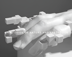 Abstract Glitch Hand Sculpture for Modern Home