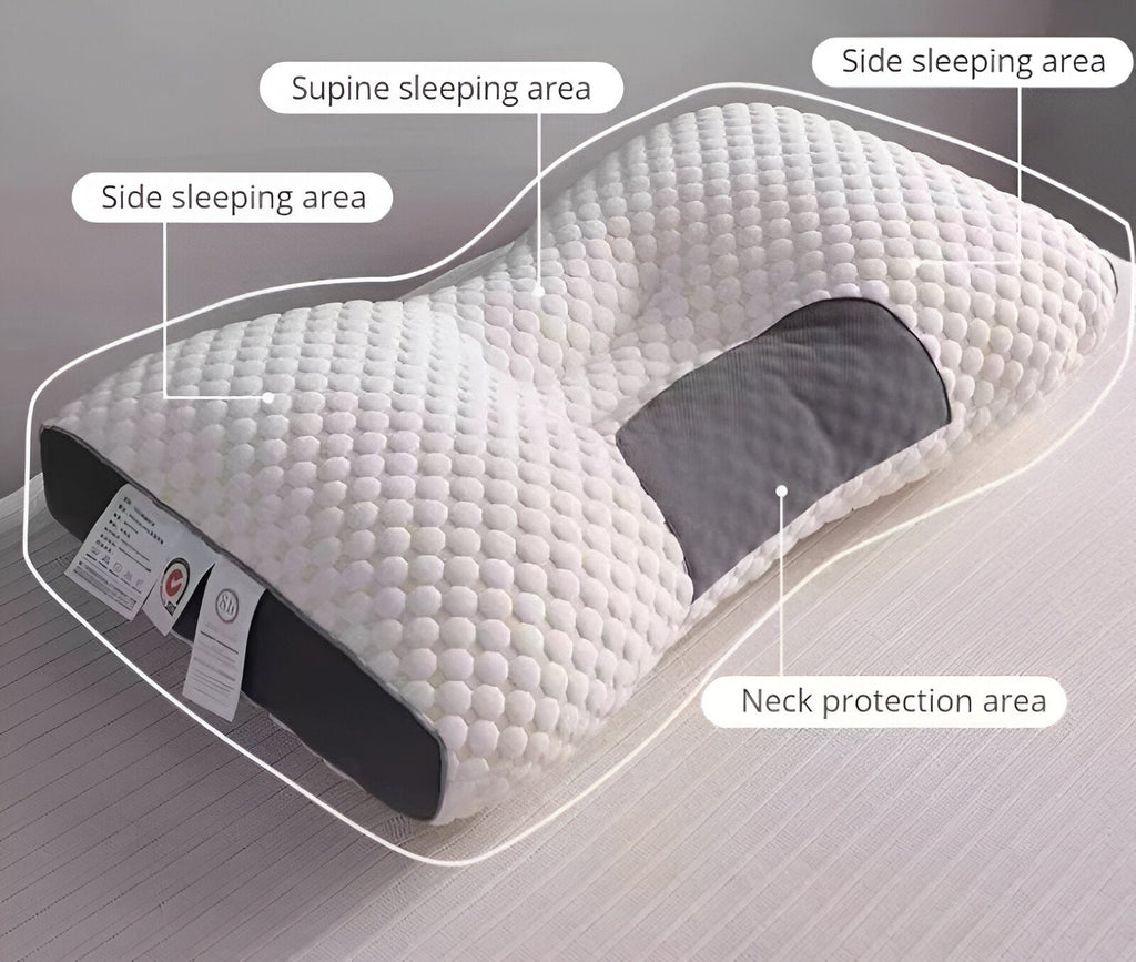 Ergonomic Memory Foam Neck Support Pillow for Pain Relief