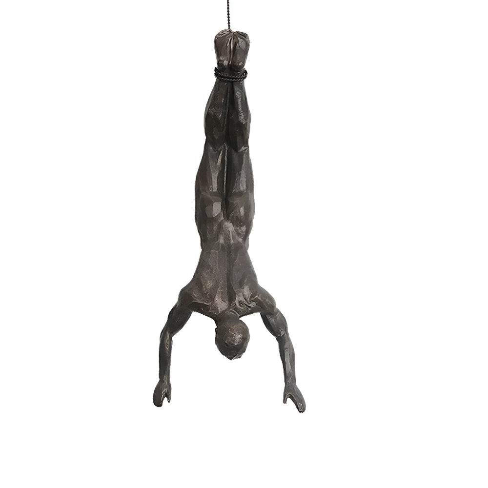 Climbing Man Metal Wall Art Set of 3 with Rope Design