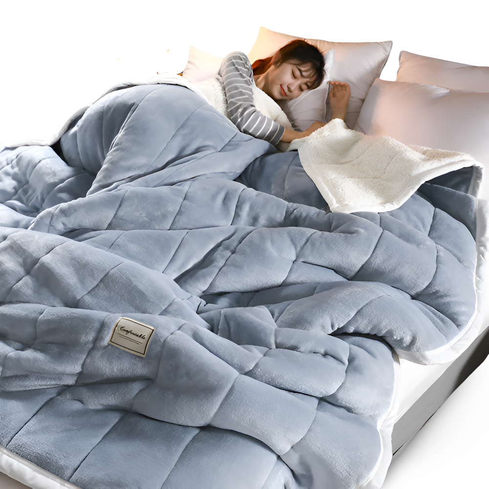 Luxury Sherpa Fleece Blanket for Bed and Sofa
