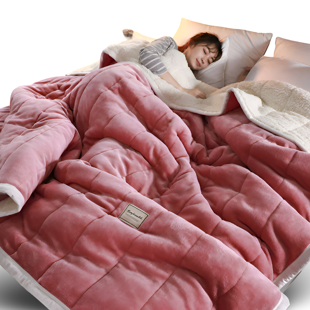 Luxury Sherpa Fleece Blanket for Bed and Sofa