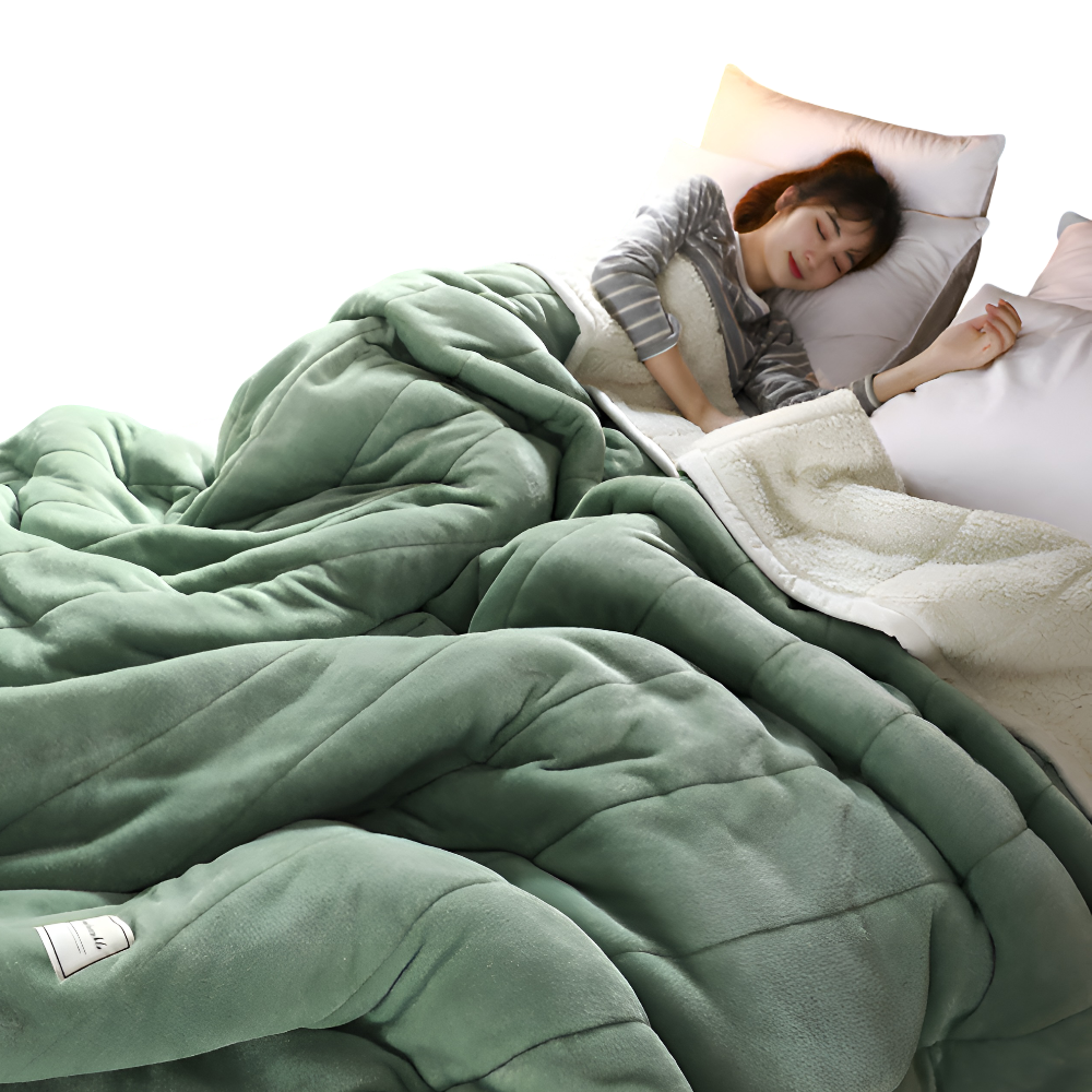 Luxury Sherpa Fleece Blanket for Bed and Sofa