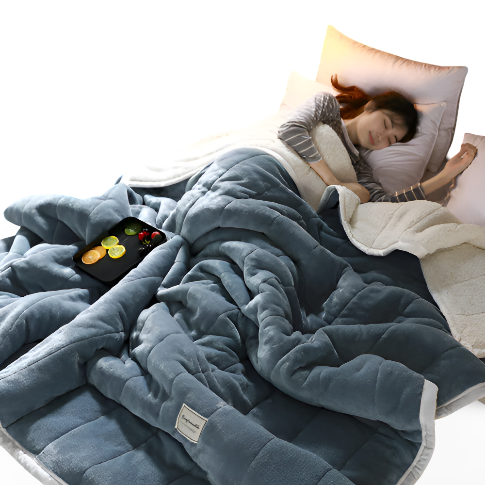 Luxury Sherpa Fleece Blanket for Bed and Sofa