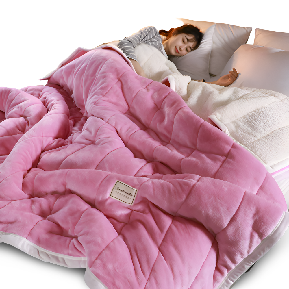Luxury Sherpa Fleece Blanket for Bed and Sofa