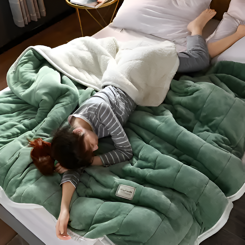 Luxury Sherpa Fleece Blanket for Bed and Sofa