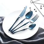 16-Piece Gold Stainless Steel Cutlery Set for Elegant Dining