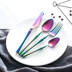 16-Piece Gold Stainless Steel Cutlery Set for Elegant Dining
