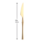 16-Piece Gold Stainless Steel Cutlery Set for Elegant Dining