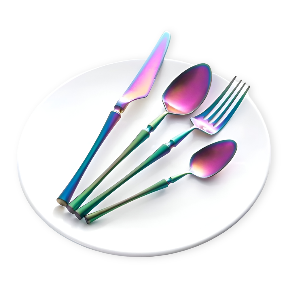 16-Piece Gold Stainless Steel Cutlery Set for Elegant Dining