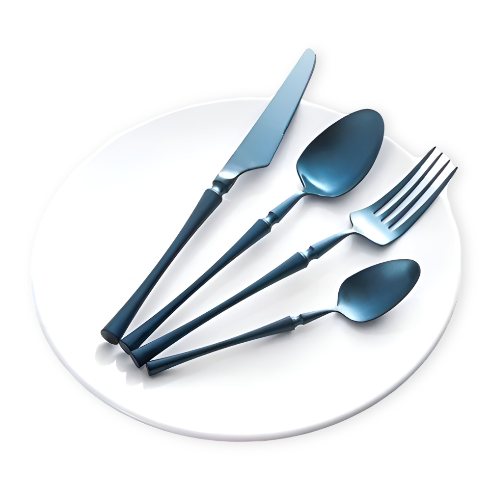 16-Piece Gold Stainless Steel Cutlery Set for Elegant Dining