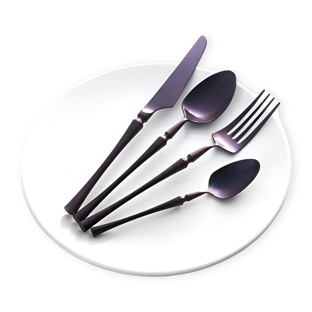 16-Piece Gold Stainless Steel Cutlery Set for Elegant Dining