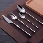 16-Piece Gold Stainless Steel Cutlery Set for Elegant Dining