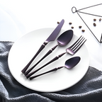 16-Piece Gold Stainless Steel Cutlery Set for Elegant Dining